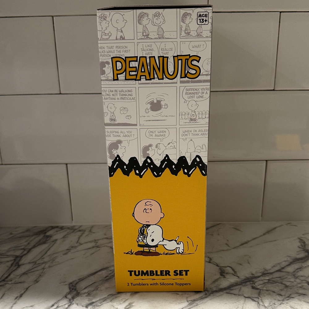 🩷💛Peanuts Snoopy Rainbow Tumbler Duo with Silicone Lids💛🩷 - Picture 6 of 7